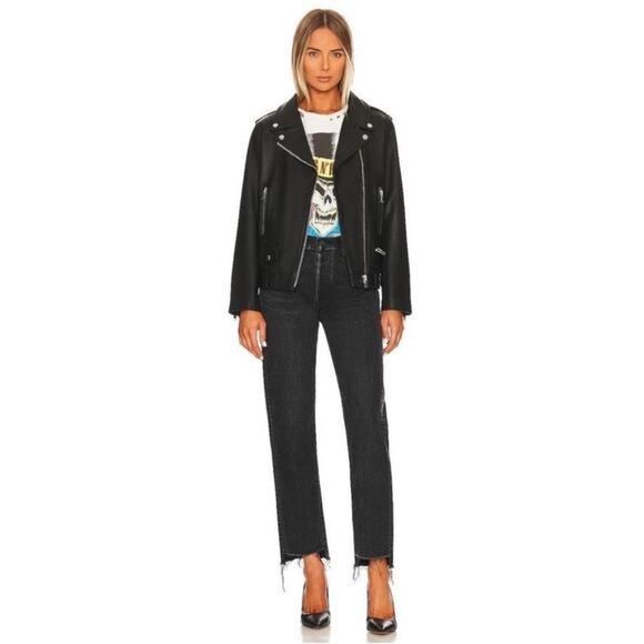 Moussy Northville High Waisted Straight Leg Jeans in Black Size 27 - Picture 16 of 16